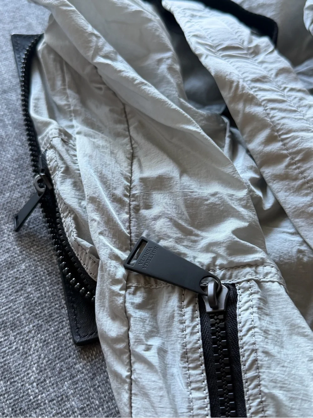 Bottega Veneta Intrecciato Woven Black Leather Zip Backpack